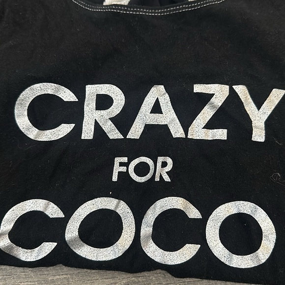 Là vie Jet Setter girl top logo Crazy for Coco size 10/12 - Picture 5 of 5